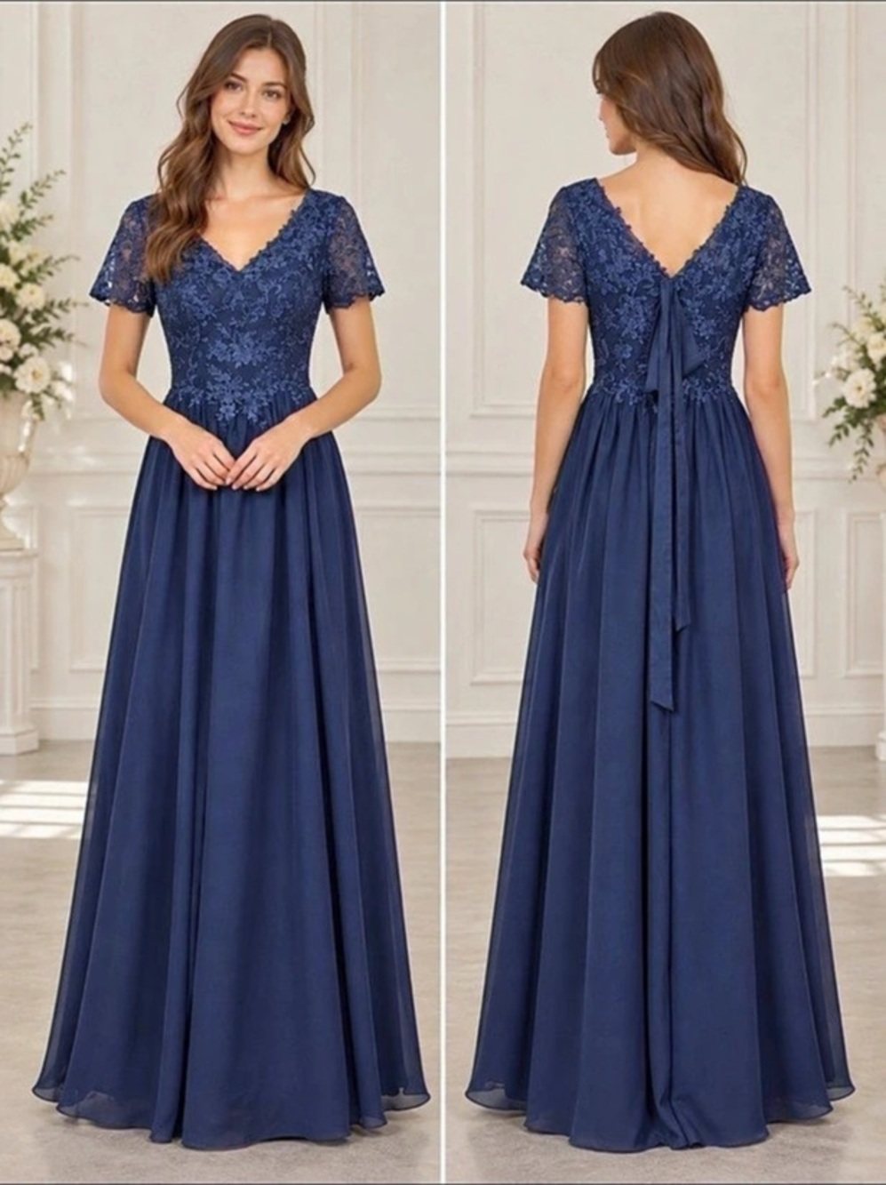 Floral Maxi Dress in Blue
